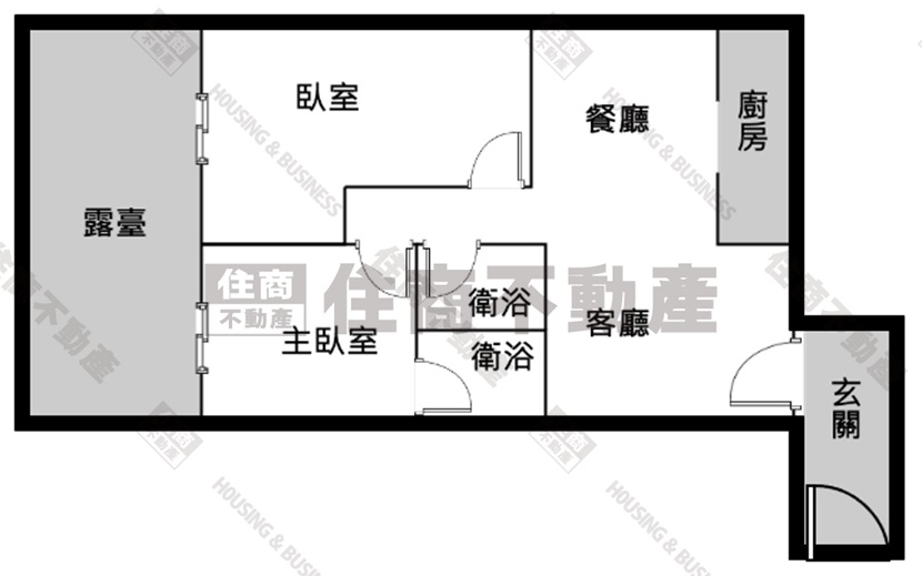 白金漢宮大兩房平車附大露臺:圖片 10